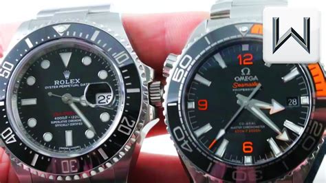 omega planet ocean chronograph vs rolex sea dweller deepsea|fratello Rolex deepsea.